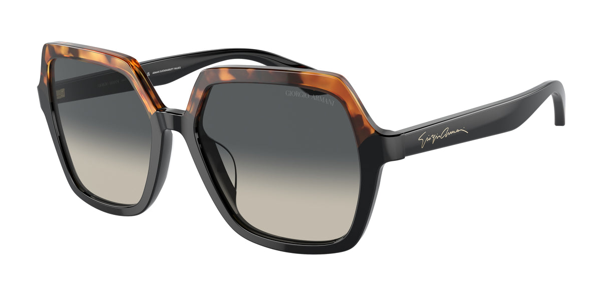 Giorgio Armani AR8193U Yellow Havana/Black Sunglasses