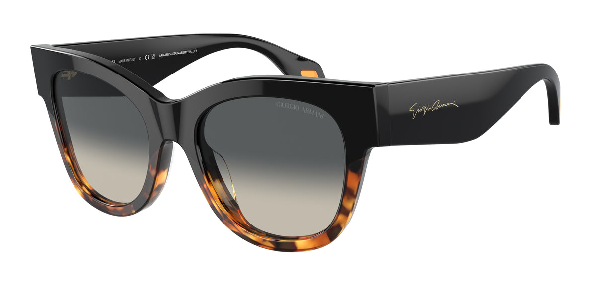 Giorgio Armani AR8195U Black/Yellow Havana Sunglasses