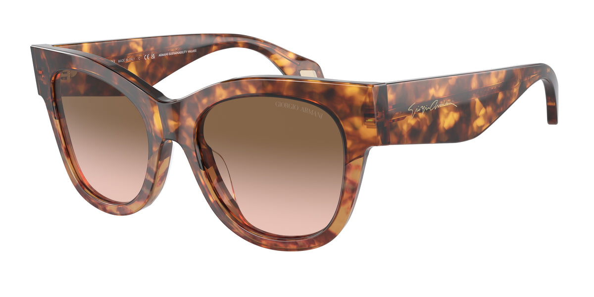Giorgio Armani AR8195U Red Havana/Orange Havana Sunglasses
