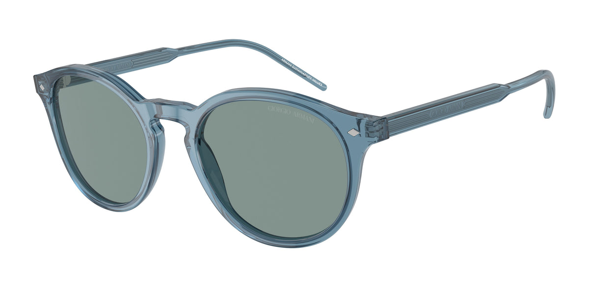 Giorgio Armani AR8211F Transparent Blue Sunglasses