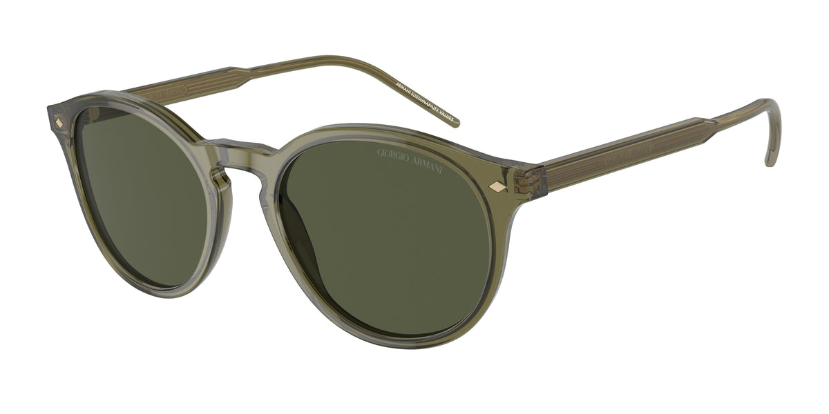 Giorgio Armani AR8211F Transparent Green Sunglasses