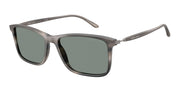 Giorgio Armani AR8218F Matte Striped Grey Sunglasses