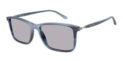 Giorgio Armani AR8218 Matte Striped Blue Sunglasses