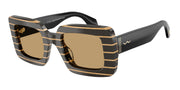 Giorgio Armani AR8241U Thin Striped Black/Gold Sunglasses