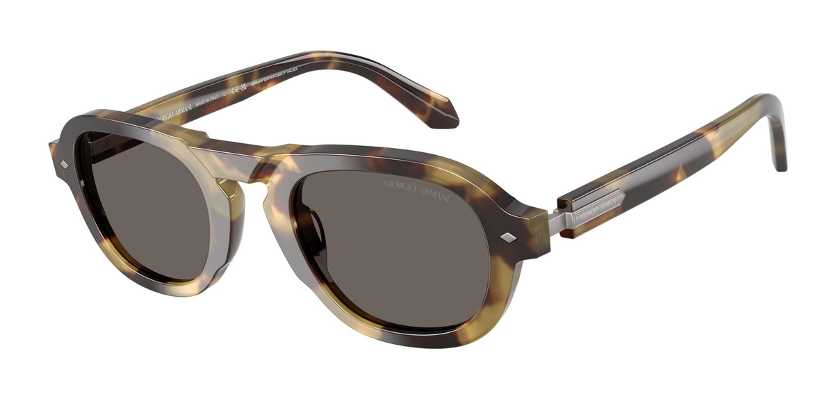 Giorgio Armani AR8244F Brown/Yellow Havana Sunglasses