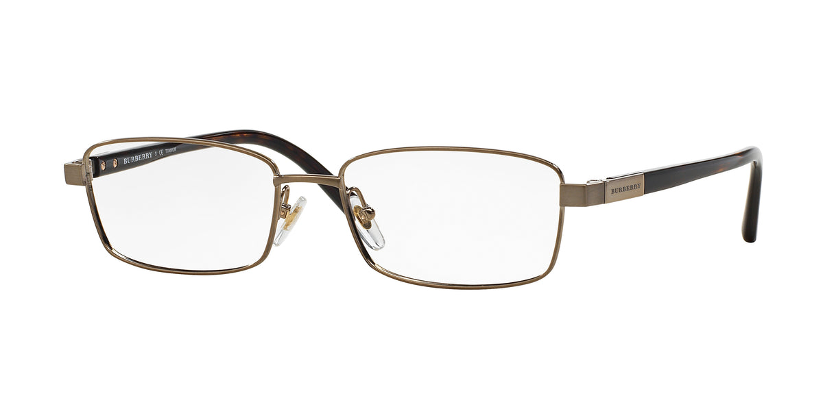 Burberry BE1287TD Brushed Burberry Gold Eyeglasses
