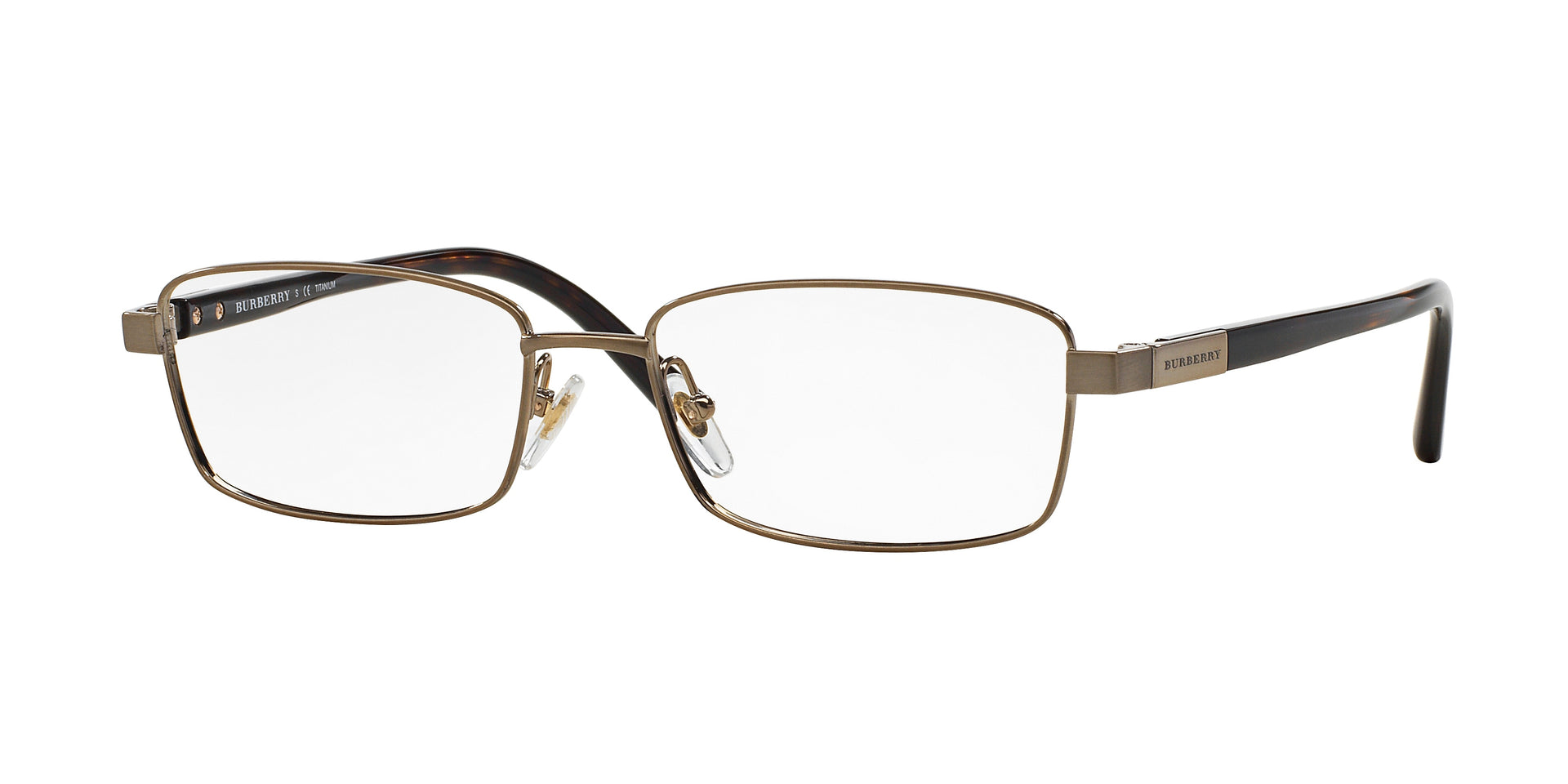 Burberry BE1287TD Brushed Burberry Gold Eyeglasses