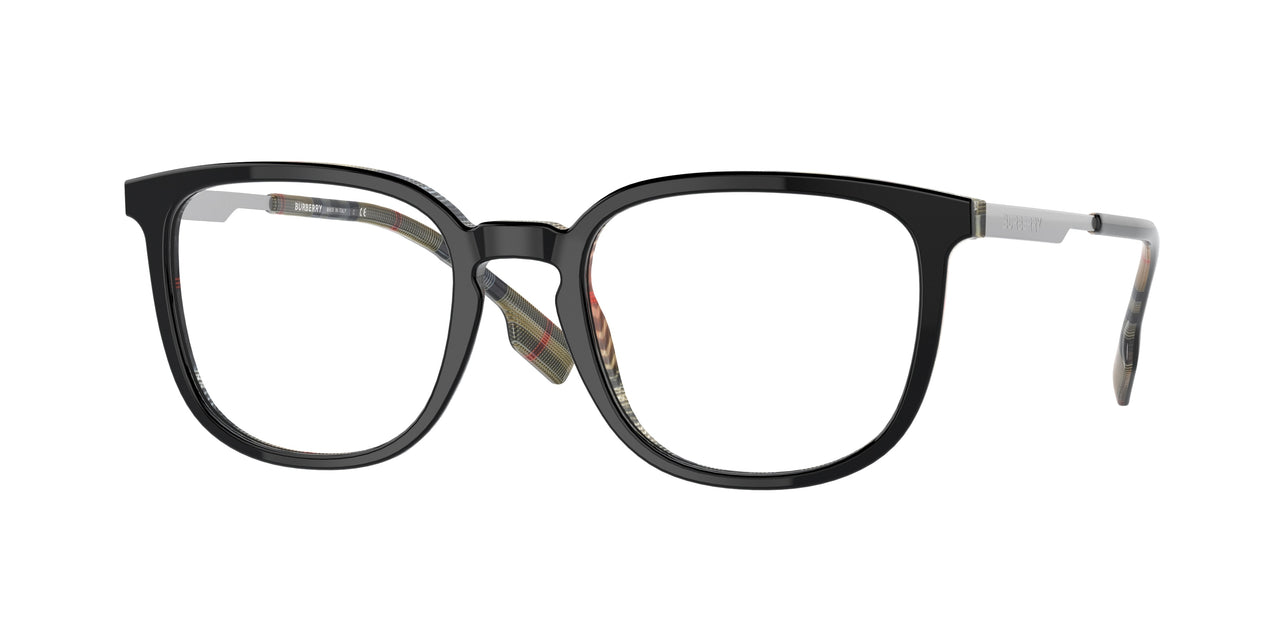 Burberry BE2307 Top Black On Vintage Check Eyeglasses