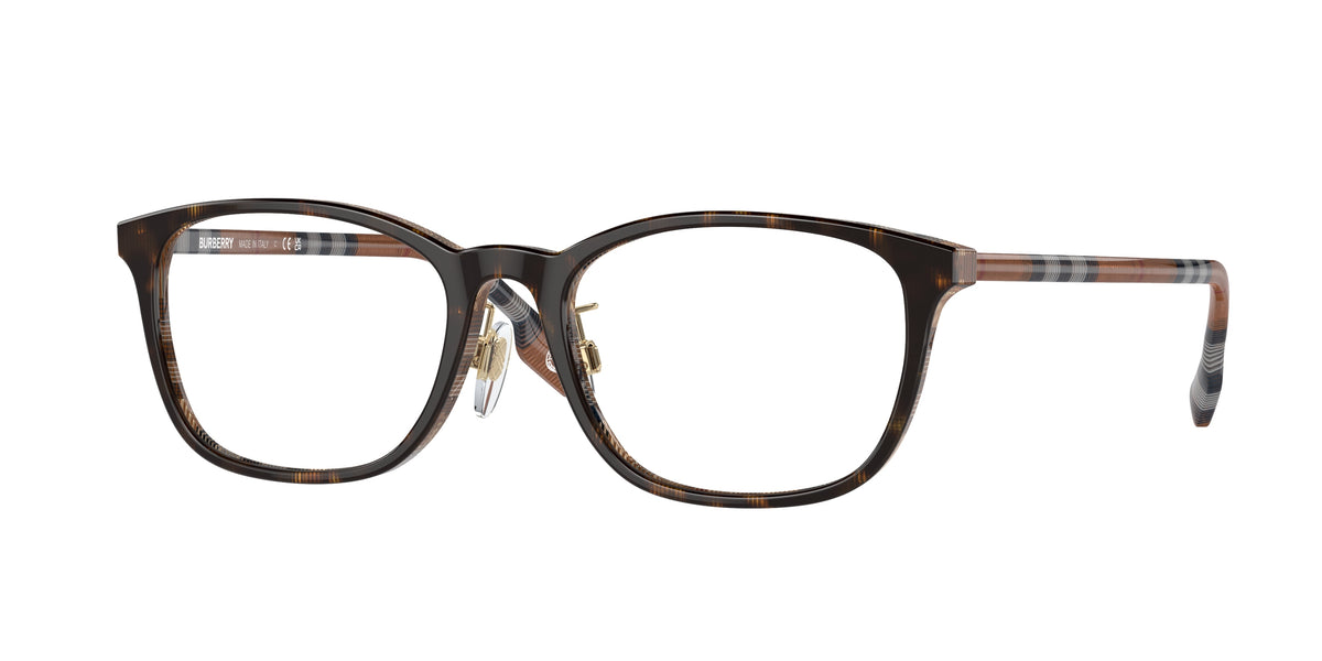 Burberry BE2371D Top Dark Havana/Check Brown Eyeglasses
