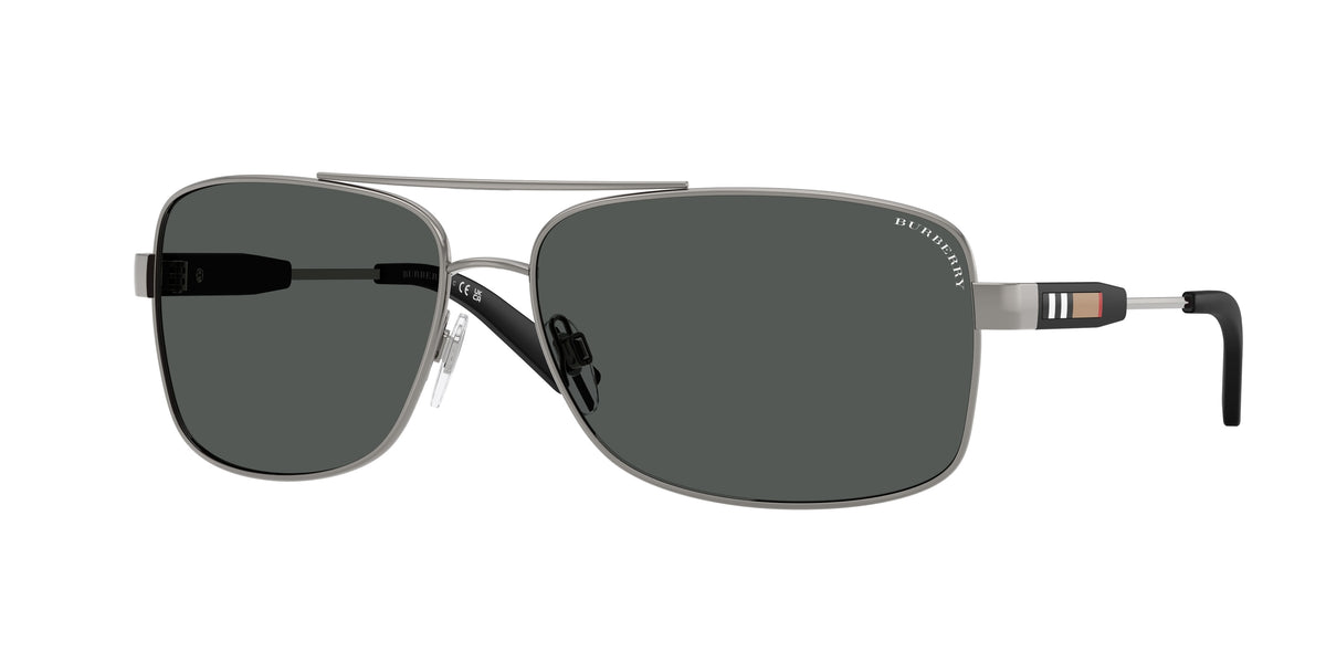 Burberry BE3074 Gunmetal Sunglasses