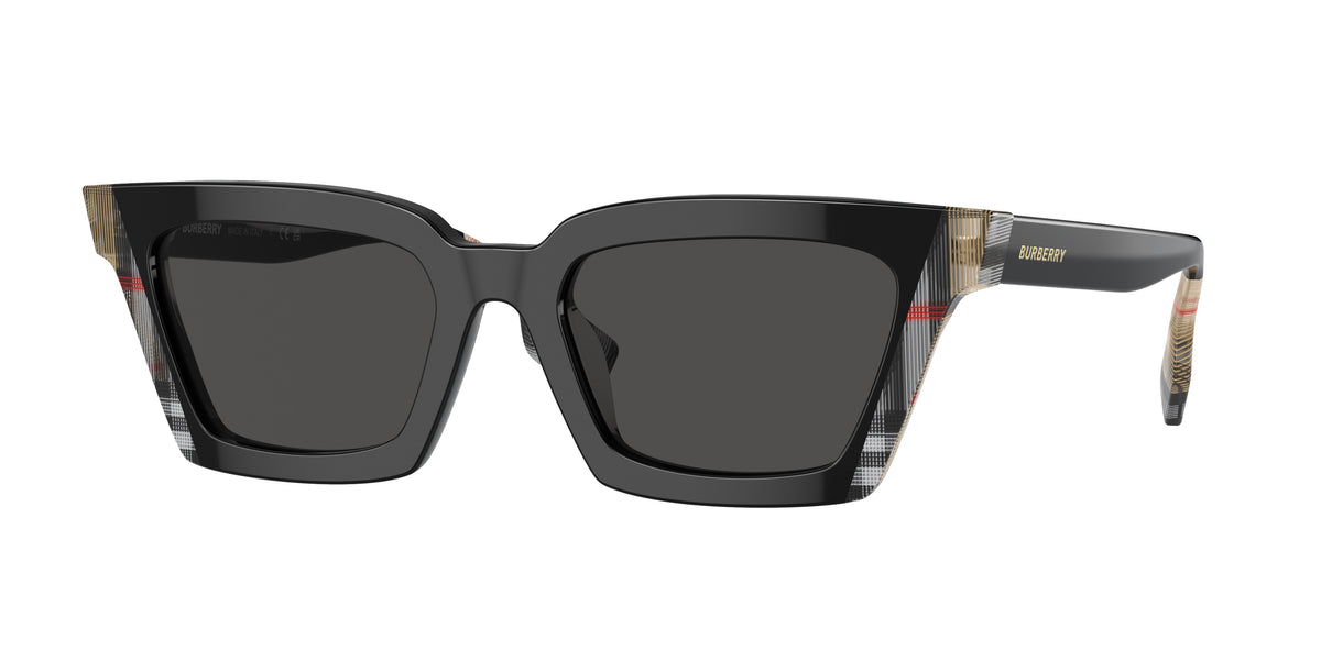 Burberry BE4392U Black/Vintage Check Sunglasses