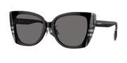 Burberry BE4393F Black/Check White Black Sunglasses