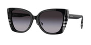 Burberry BE4393 Black/Check White Black Sunglasses