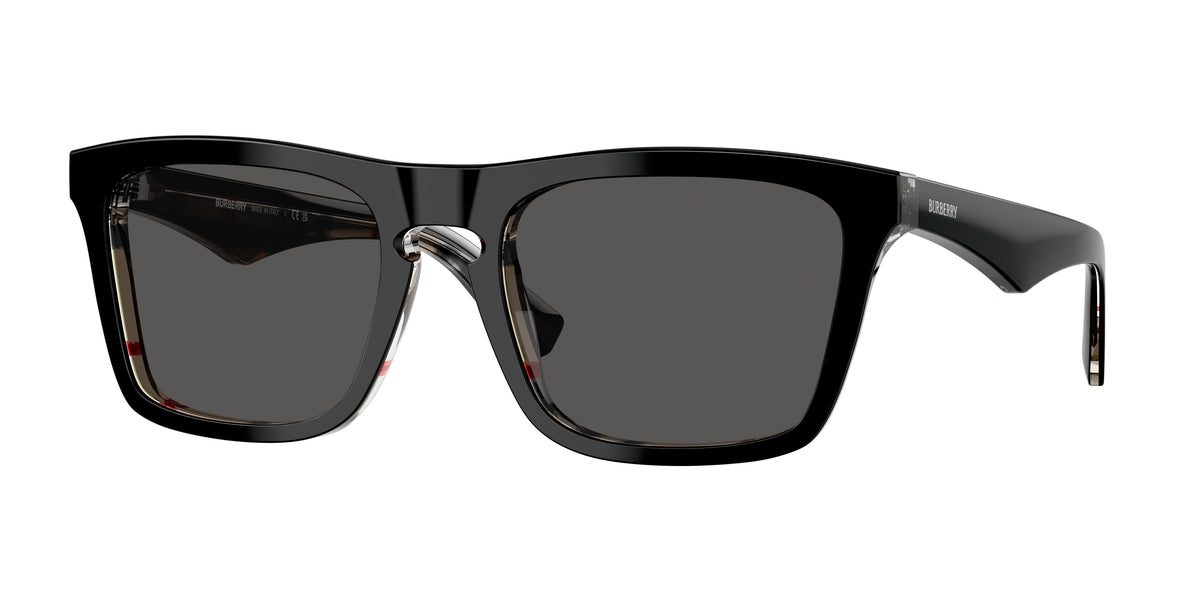 Burberry BE4434 Top Black On Vintage Check Sunglasses