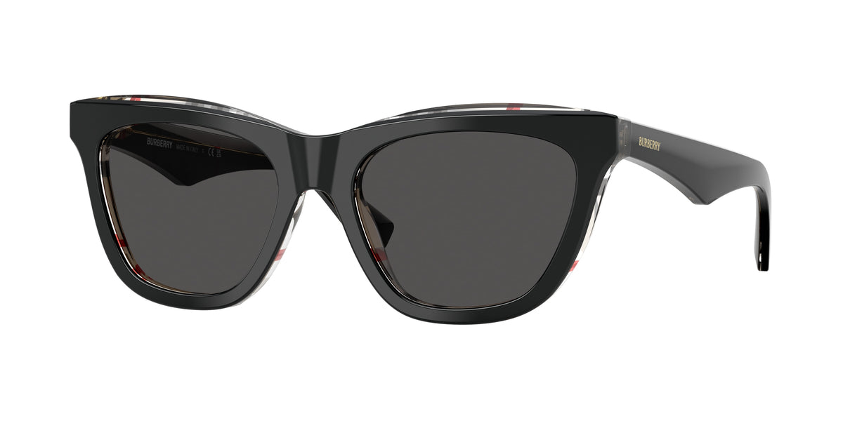 Burberry BE4435 Top Black On Vintage Check Sunglasses