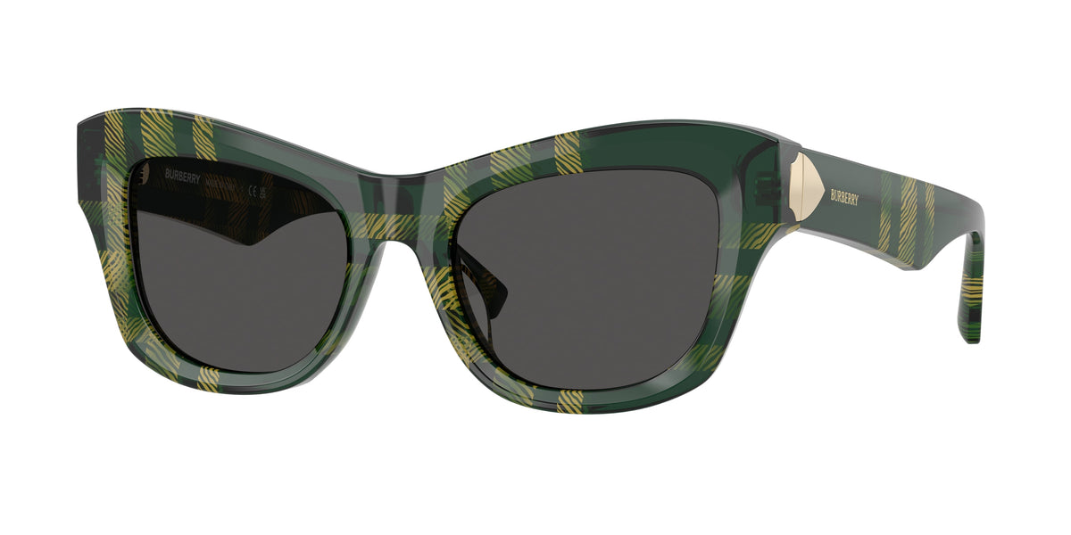 Burberry BE4442U Check Green Sunglasses