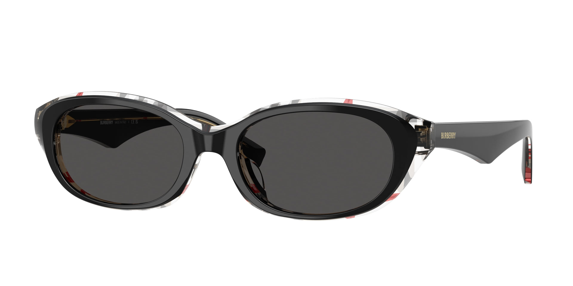 Burberry BE4447D Top Black Vintage Check Sunglasses