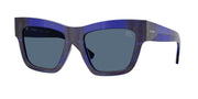 Burberry BE4449 Check Blue Sunglasses