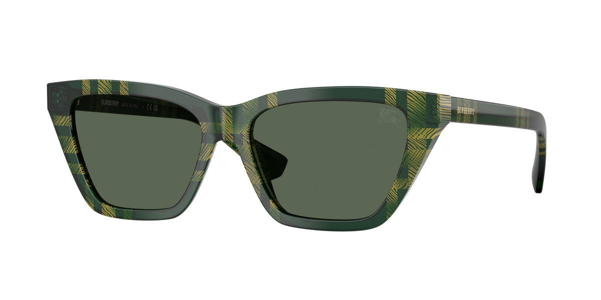 Burberry BE4468F Check Green Sunglasses
