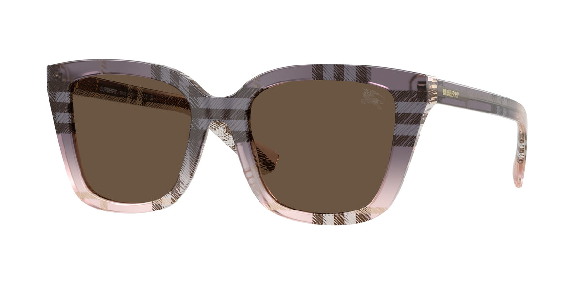Burberry BE4487 Check Gradient Rose Sunglasses