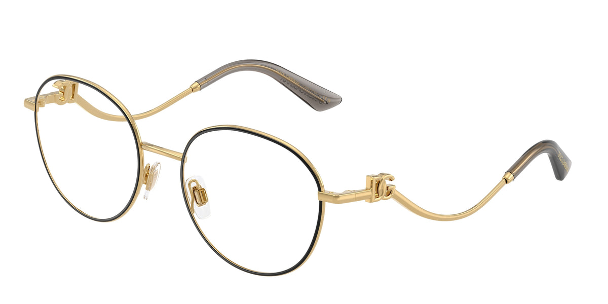 Dolce&Gabbana DG1365 Gold/Black Eyeglasses