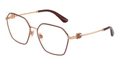 Dolce&Gabbana DG1366 Pink Gold/Bordeaux Eyeglasses