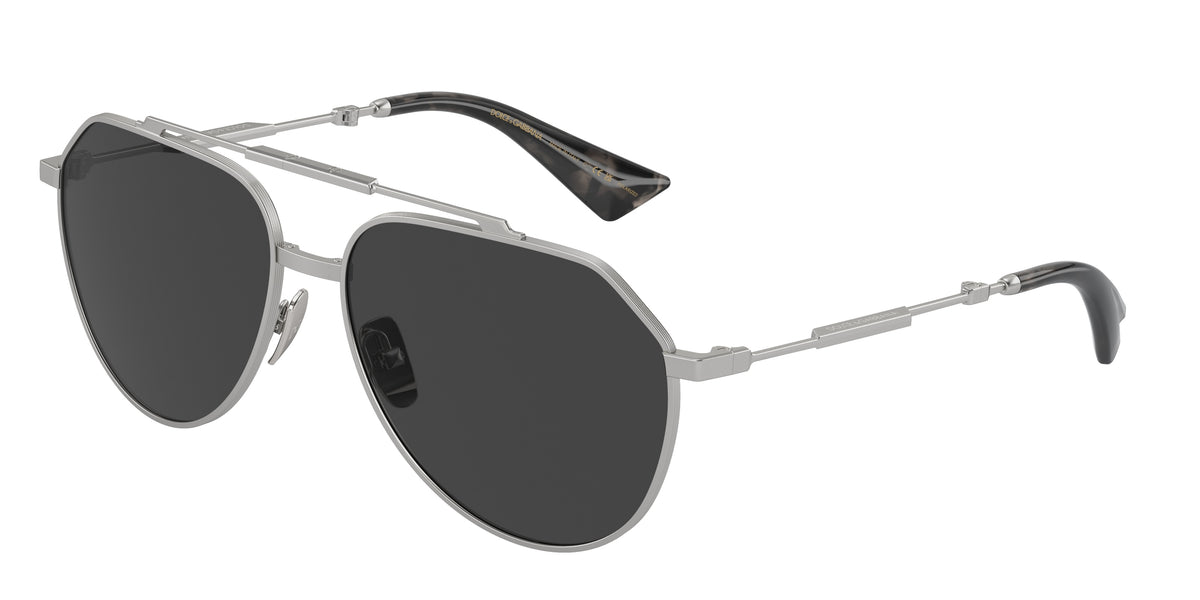 Dolce&Gabbana DG2302 Matte Silver Sunglasses
