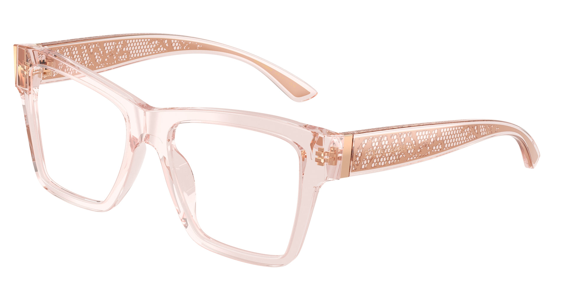 Dolce&Gabbana DG3411 Transparent Rose Eyeglasses