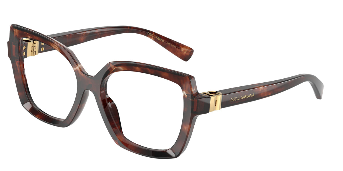 Dolce&Gabbana DG3413 Dark Red Havana Eyeglasses