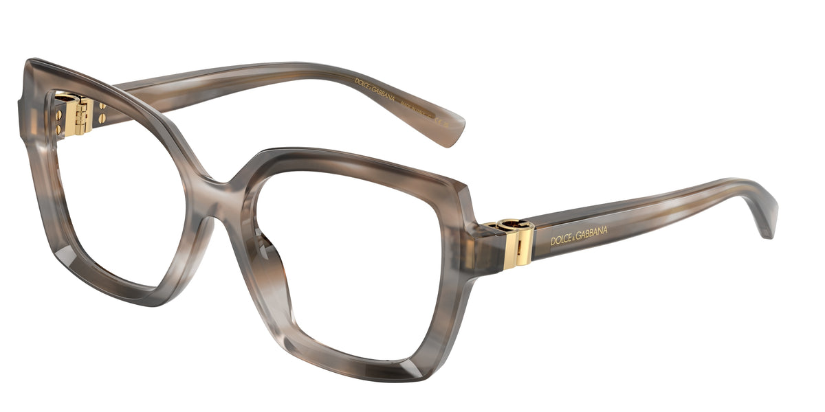 Dolce&Gabbana DG3413 Striped Grey Eyeglasses
