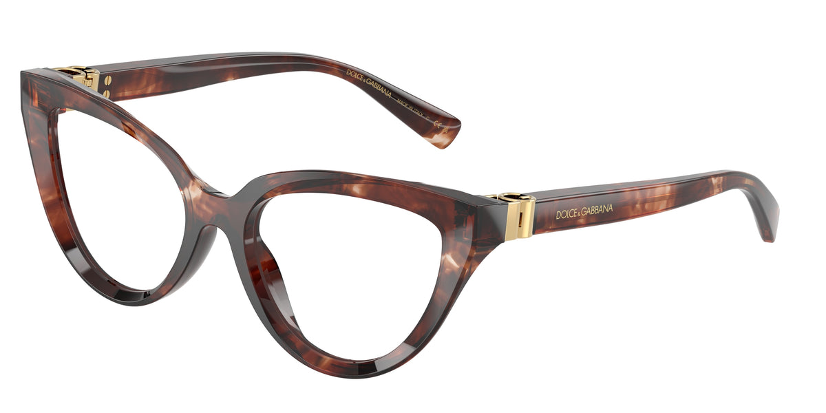 Dolce&Gabbana DG3414 Dark Red Havana Eyeglasses