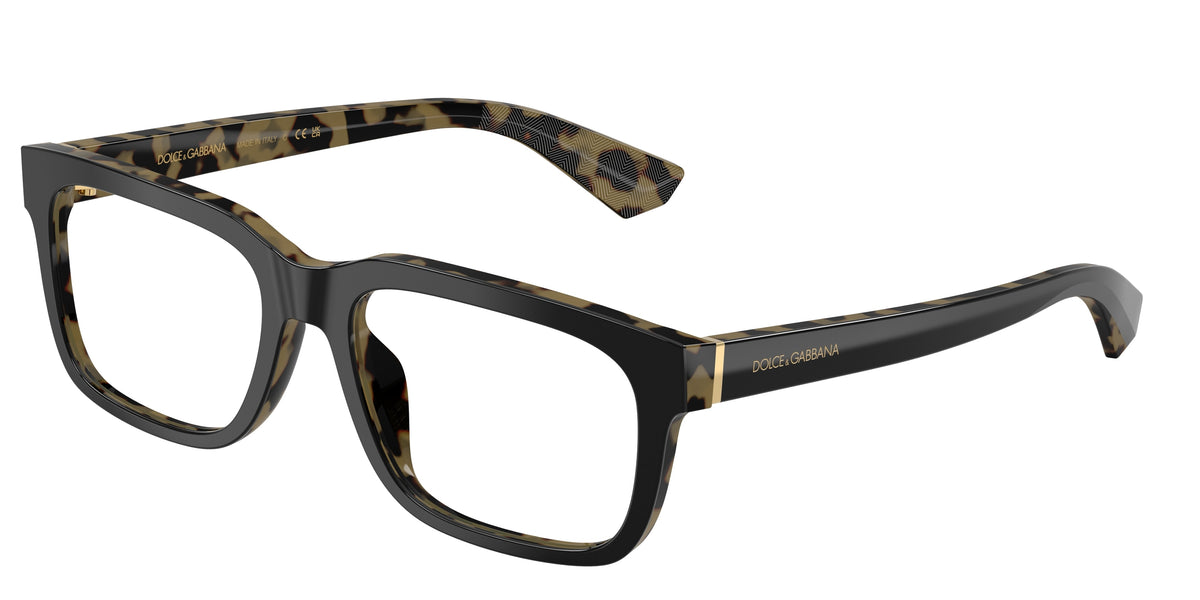 Dolce&Gabbana DG3432 Black On Yellow Havana Eyeglasses