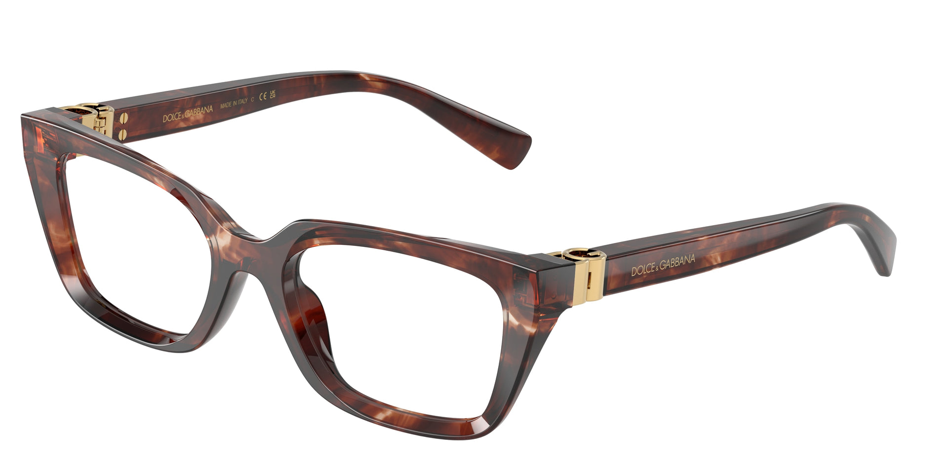 Dolce&Gabbana DG3436 Dark Red Havana Eyeglasses
