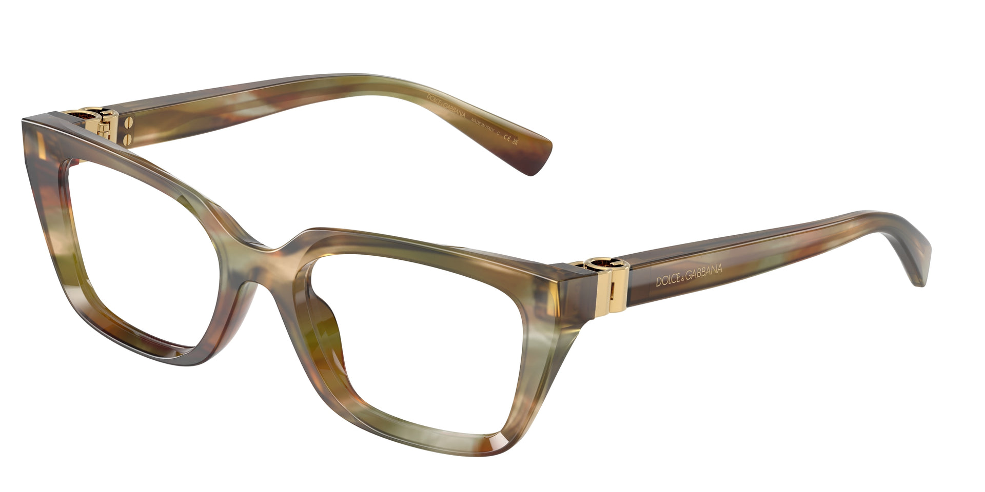 Dolce&Gabbana DG3436 Striped Ochre Eyeglasses