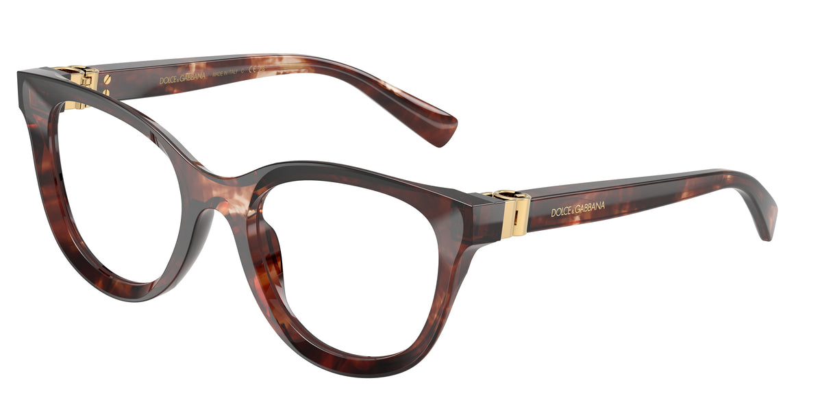 Dolce&Gabbana DG3437 Dark Red Havana Eyeglasses
