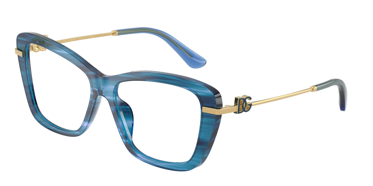Dolce&Gabbana DG3439 Striped Blue Eyeglasses