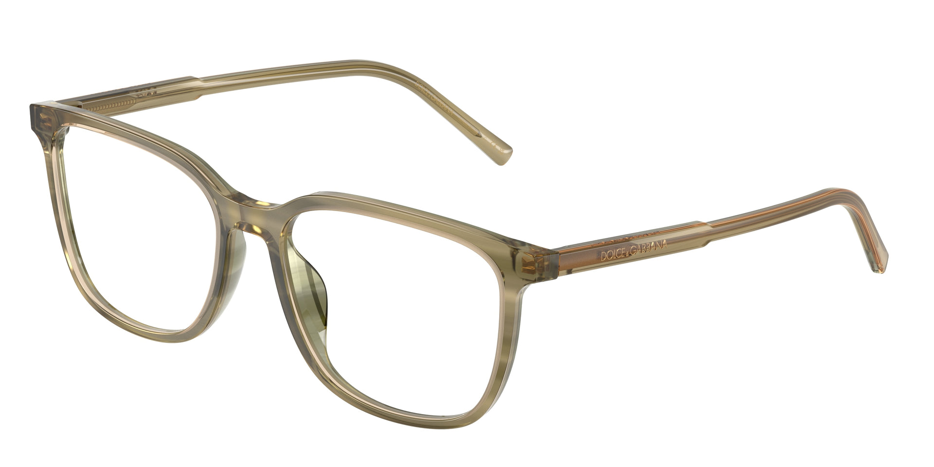 Dolce&Gabbana DG3445 Green On Striped Green Eyeglasses