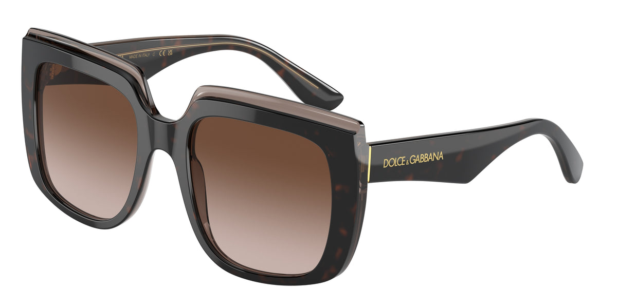 Dolce&Gabbana DG4414F Havana On Transparent Brown Sunglasses