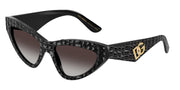 Dolce&Gabbana DG4439 Black Texture Cocco Sunglasses