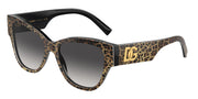 Dolce&Gabbana DG4449 Leo Brown On Black Sunglasses