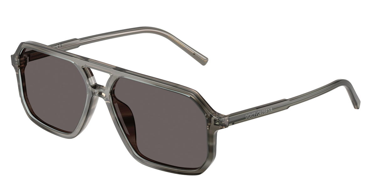 Dolce&Gabbana DG4541 Grey On Striped Grey Sunglasses