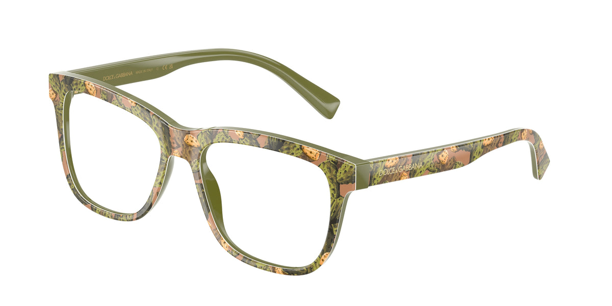 Dolce&Gabbana DX3356 Print Green Figs Eyeglasses Kids