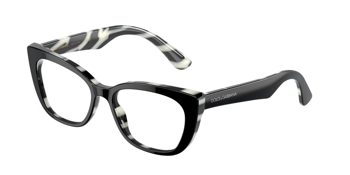 Dolce&Gabbana DX3357 Black On Zebra Eyeglasses Kids