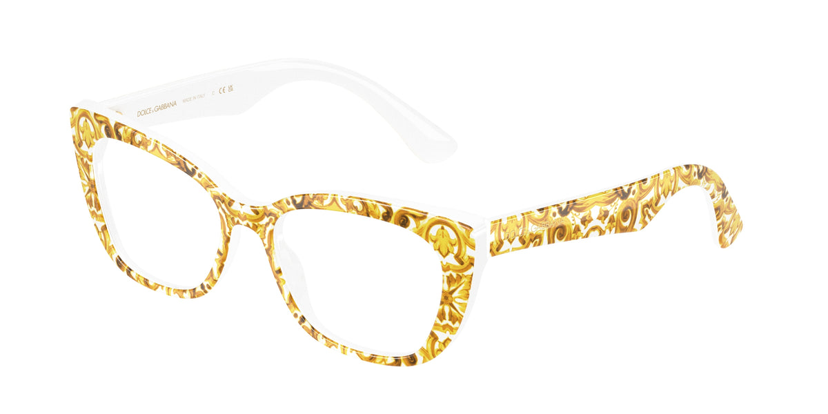Dolce&Gabbana DX3357 Yellow Maiolica Eyeglasses Kids
