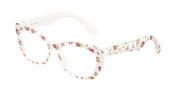 Dolce&Gabbana DX3357 Print White Roses Eyeglasses Kids