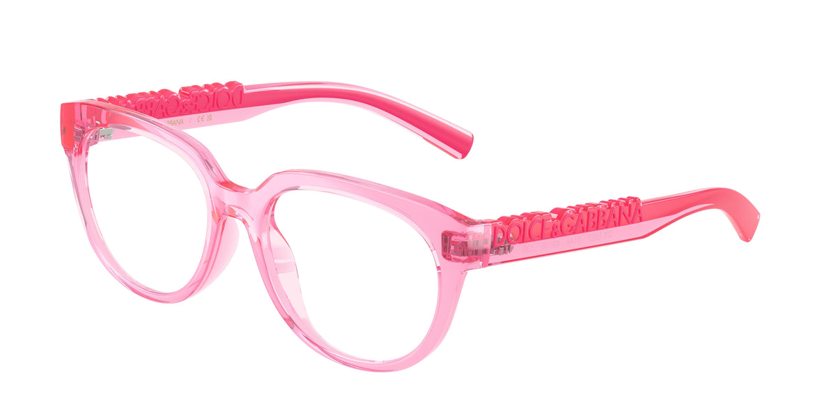Dolce&Gabbana DX5007 Transparent Pink Eyeglasses Kids