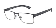 Emporio Armani EA1052 Rubber Blue & Gunmetal Eyeglasses
