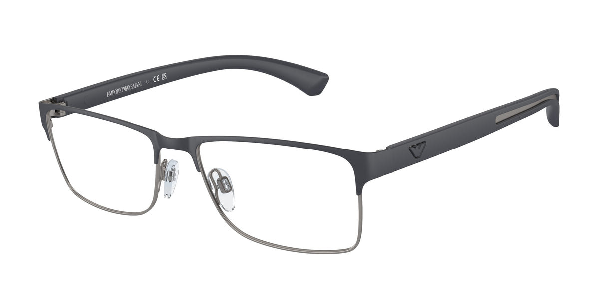 Emporio Armani EA1052 Rubber Blue & Gunmetal Eyeglasses
