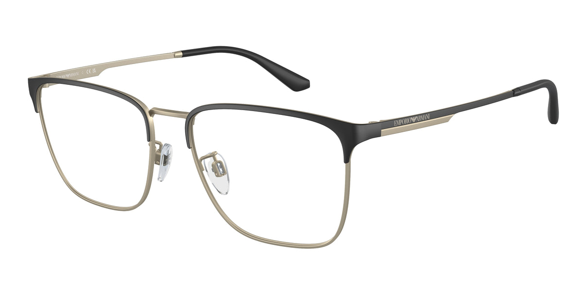 Emporio Armani EA1146D Matte Black/Pale Gold Eyeglasses