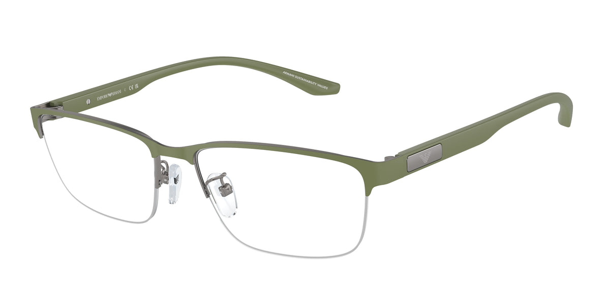 Emporio Armani EA1147 Matte Gunmetal/Sage Green Eyeglasses